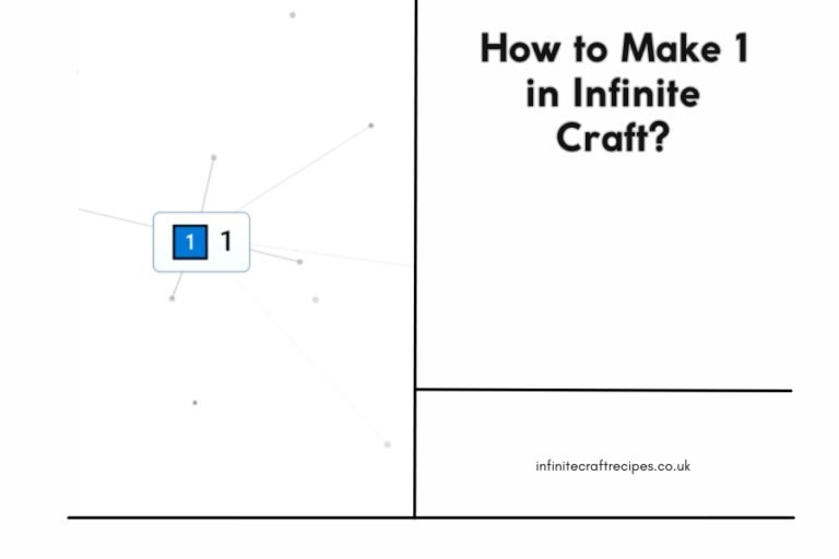 How to Make 1 in Infinite Craft featured image with a graphical representation of the number 1 in Infinite Craft