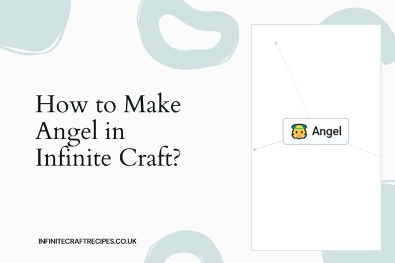 Illustration of how to make Angel in Infinite Craft with visual representation of the Angel element.