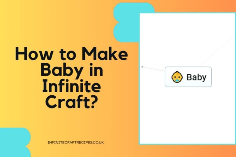 How to Make Baby in Infinite Craft featured image with a baby icon and bold text.