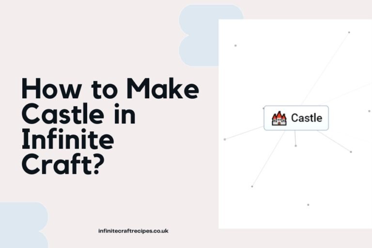 Diagram of a Castle in Infinite Craft with the title 'How to Make Castle in Infinite Craft?'