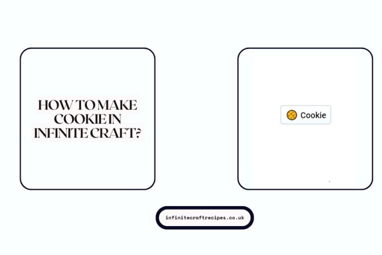 Image showing a guide titled 'How to Make Cookie in Infinite Craft' with a cookie emoji.