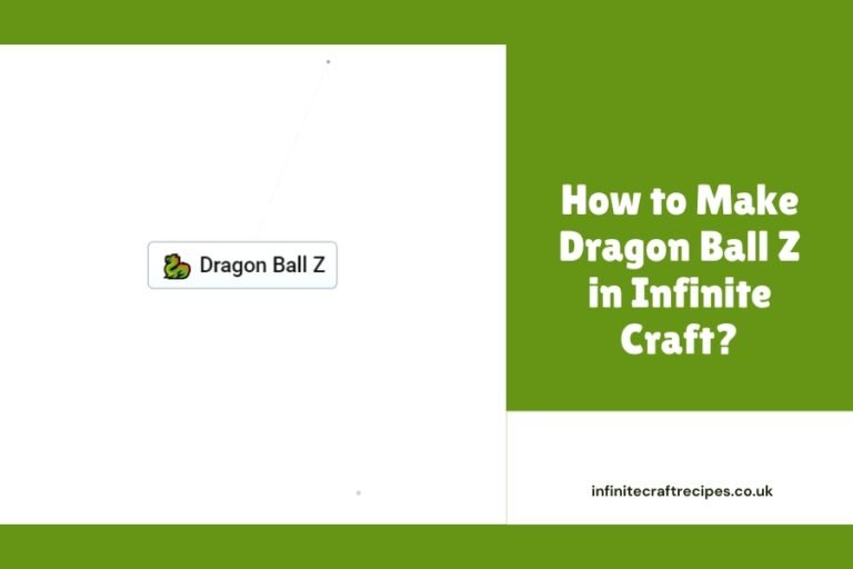 Dragon Ball Z crafting icon in Infinite Craft with blog post title.