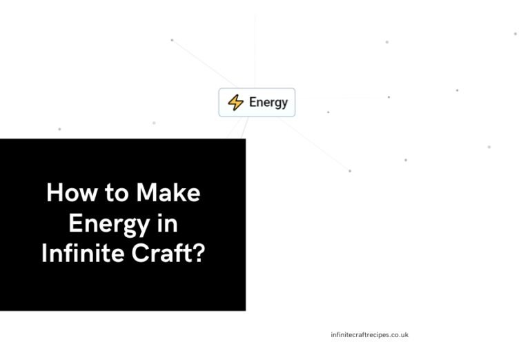 How to Make Energy in Infinite Craft featured image with Energy icon.