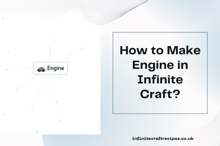 Diagram showing how to make Engine in Infinite Craft.