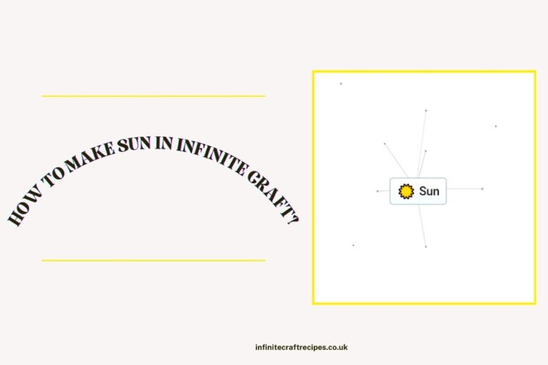 Diagram showing how to make Sun in Infinite Craft