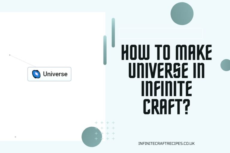 Featured image for blog post on how to make Universe in Infinite Craft, showing the Universe element in the game.