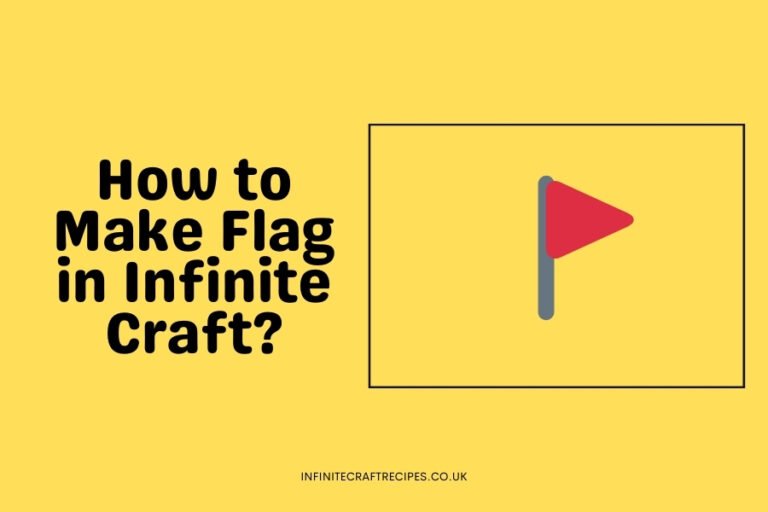 How to Make Flag in Infinite Craft? Yellow background with a red flag icon