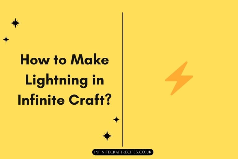 How to Make Lightning in Infinite Craft - Yellow background with a lightning bolt icon