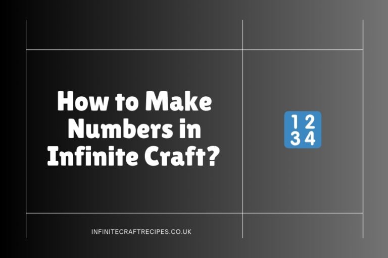 Guide on How to Make Numbers in Infinite Craft with a numerical icon and website URL.